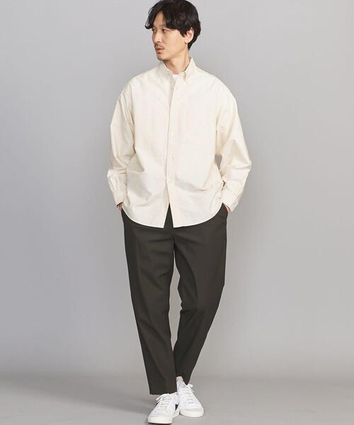 BEAUTY&YOUTH UNITED ARROWS（ビューティーアンドユースユナイテッドアローズ）の「BY キャンディストライプ オックスフォード BD グランデシャツ（シャツ/ブラウス・メンズ・ネイビー/イエロー/ライトピンク・S/M/L/XL/XXL）」の7枚目の写真