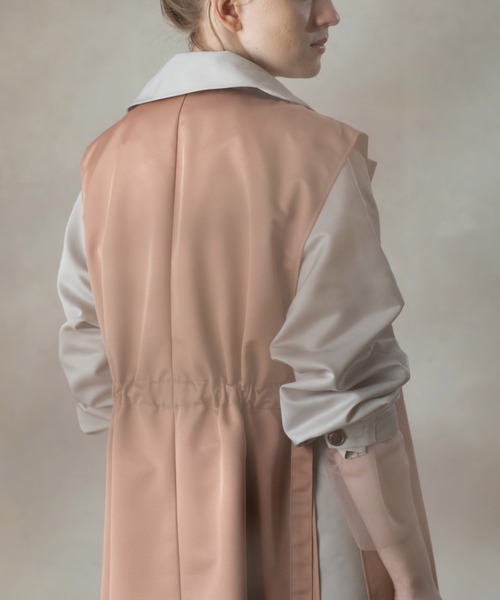 AS KNOW AS PINKY（アズノゥアズピンキー）の「ぎゅっと重ねてロングジレ（その他アウター・レディース・ピンク/ブルーグレー/ライトベージュ/イエロー・FREE）」の10枚目の写真