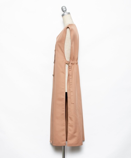 AS KNOW AS PINKY（アズノゥアズピンキー）の「ぎゅっと重ねてロングジレ（その他アウター・レディース・ピンク/ブルーグレー/ライトベージュ/イエロー・FREE）」の12枚目の写真