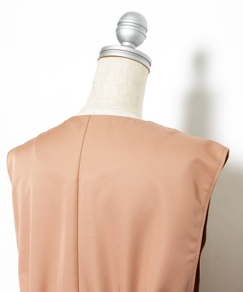 AS KNOW AS PINKY（アズノゥアズピンキー）の「ぎゅっと重ねてロングジレ（その他アウター・レディース・ピンク/ブルーグレー/ライトベージュ/イエロー・FREE）」の18枚目の写真