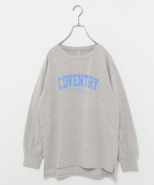 GLOBAL WORK(グローバルワーク)の「AND YUA ANY/柔らかグラフィックT長袖/264801(カーディガン/ボレロ・キッズ・グレー/ホワイト/ホワイト系その他3/アイボリー/チャコールグレー/ホワイト系その他2・160cm/150cm)」の5枚目の写真