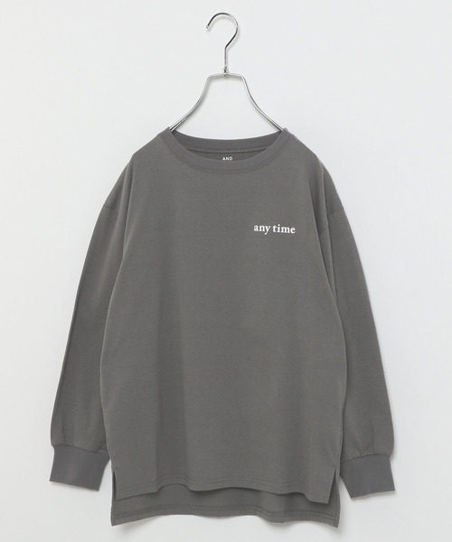 GLOBAL WORK(グローバルワーク)の「AND YUA ANY/柔らかグラフィックT長袖/264801(カーディガン/ボレロ・キッズ・グレー/ホワイト/ホワイト系その他3/アイボリー/チャコールグレー/ホワイト系その他2・160cm/150cm)」の20枚目の写真
