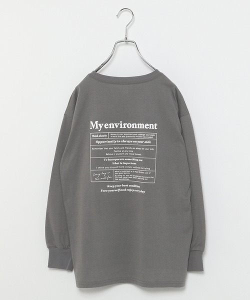 GLOBAL WORK(グローバルワーク)の「AND YUA ANY/柔らかグラフィックT長袖/264801(カーディガン/ボレロ・キッズ・グレー/ホワイト/ホワイト系その他3/アイボリー/チャコールグレー/ホワイト系その他2・160cm/150cm)」の21枚目の写真