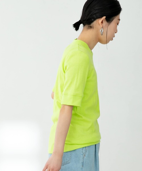 FORK&SPOON（フォークアンドスプーン）の「FORK&SPOON　丸胴針抜き5分袖Tシャツ（Tシャツ/カットソー・レディース・ブラック/ブルー/アイボリー/グリーン系その他・ONE）」の17枚目の写真