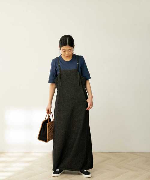 FORK&SPOON（フォークアンドスプーン）の「FORK&SPOON　丸胴針抜き5分袖Tシャツ（Tシャツ/カットソー・レディース・ブラック/ブルー/アイボリー/グリーン系その他・ONE）」の12枚目の写真