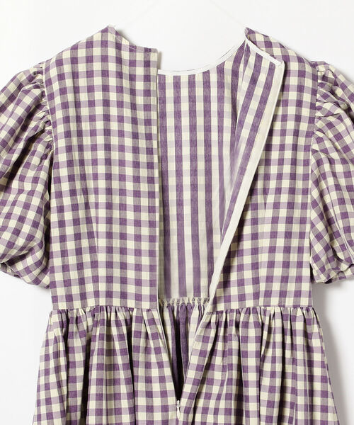 Ray BEAMS(レイビームス)の「sister jane / Daughter's Gingham Midi Dress(ワンピース・レディース・バイオレット・SMALL)」の6枚目の写真