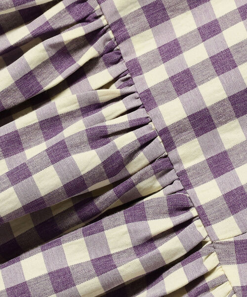 Ray BEAMS(レイビームス)の「sister jane / Daughter's Gingham Midi Dress(ワンピース・レディース・バイオレット・SMALL)」の7枚目の写真