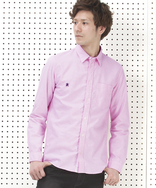 R.NEWBOLD（アールニューボールド）の「OXFORD SHIRTS/オックスシャツ/155620 5S215（シャツ/ブラウス・メンズ・ホワイト/サックスブルー/イエロー/ピンク・MEDIUM/SMALL/LARGE/X-LARGE）」の4枚目の写真