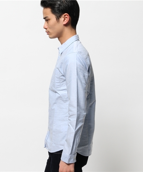 R.NEWBOLD（アールニューボールド）の「OXFORD SHIRTS/オックスシャツ/155620 5S215（シャツ/ブラウス・メンズ・ホワイト/サックスブルー/イエロー/ピンク・MEDIUM/SMALL/LARGE/X-LARGE）」の22枚目の写真