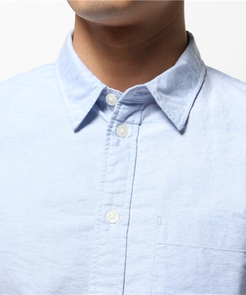 R.NEWBOLD（アールニューボールド）の「OXFORD SHIRTS/オックスシャツ/155620 5S215（シャツ/ブラウス・メンズ・ホワイト/サックスブルー/イエロー/ピンク・MEDIUM/SMALL/LARGE/X-LARGE）」の16枚目の写真