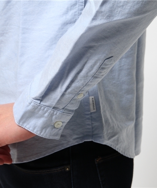 R.NEWBOLD（アールニューボールド）の「OXFORD SHIRTS/オックスシャツ/155620 5S215（シャツ/ブラウス・メンズ・ホワイト/サックスブルー/イエロー/ピンク・MEDIUM/SMALL/LARGE/X-LARGE）」の17枚目の写真
