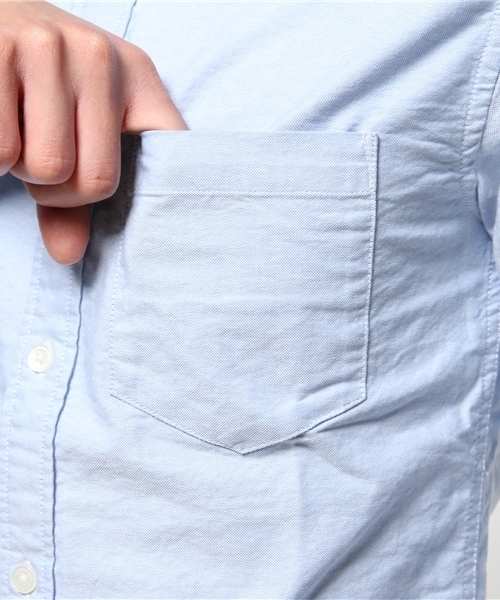 R.NEWBOLD（アールニューボールド）の「OXFORD SHIRTS/オックスシャツ/155620 5S215（シャツ/ブラウス・メンズ・ホワイト/サックスブルー/イエロー/ピンク・MEDIUM/SMALL/LARGE/X-LARGE）」の18枚目の写真