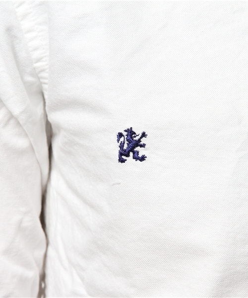 R.NEWBOLD（アールニューボールド）の「OXFORD SHIRTS/オックスシャツ/155620 5S215（シャツ/ブラウス・メンズ・ホワイト/サックスブルー/イエロー/ピンク・MEDIUM/SMALL/LARGE/X-LARGE）」の12枚目の写真