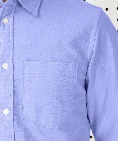 R.NEWBOLD（アールニューボールド）の「OXFORD SHIRTS/オックスシャツ/155620 5S215（シャツ/ブラウス・メンズ・ホワイト/サックスブルー/イエロー/ピンク・MEDIUM/SMALL/LARGE/X-LARGE）」の8枚目の写真