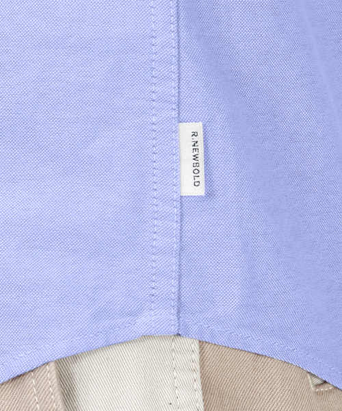 R.NEWBOLD（アールニューボールド）の「OXFORD SHIRTS/オックスシャツ/155620 5S215（シャツ/ブラウス・メンズ・ホワイト/サックスブルー/イエロー/ピンク・MEDIUM/SMALL/LARGE/X-LARGE）」の9枚目の写真