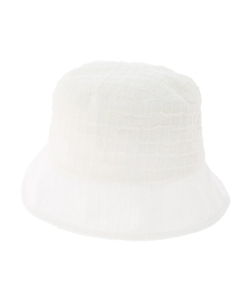 DURAS（デュラス）の「デザインバケットハット（ハット・レディース・ホワイト・FREE）」の2枚目の写真