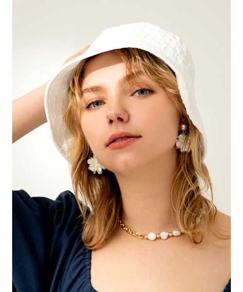 DURAS（デュラス）の「デザインバケットハット（ハット・レディース・ホワイト・FREE）」の8枚目の写真