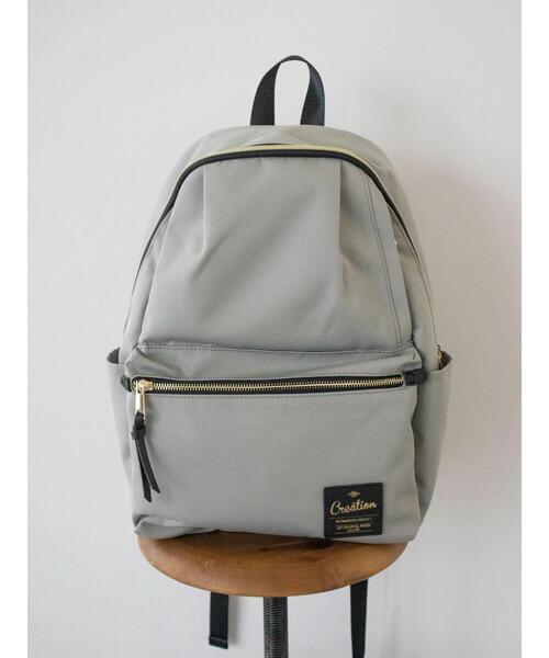 koe(コエ)の「10ポケットデイパック*(バックパック/リュック・レディース・ライトグレー/ブラック/ネイビー/オレンジ・FREE)」の8枚目の写真
