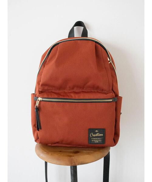 koe(コエ)の「10ポケットデイパック*(バックパック/リュック・レディース・ライトグレー/ブラック/ネイビー/オレンジ・FREE)」の7枚目の写真