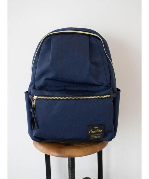 koe(コエ)の「10ポケットデイパック*(バックパック/リュック・レディース・ライトグレー/ブラック/ネイビー/オレンジ・FREE)」の5枚目の写真