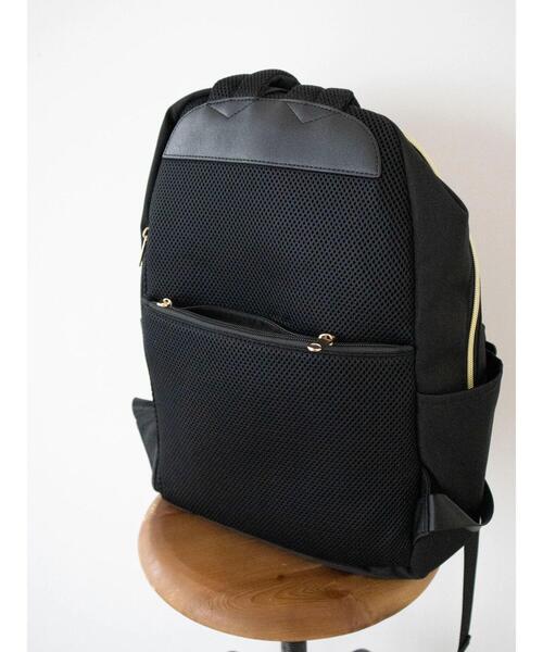 koe(コエ)の「10ポケットデイパック*(バックパック/リュック・レディース・ライトグレー/ブラック/ネイビー/オレンジ・FREE)」の18枚目の写真