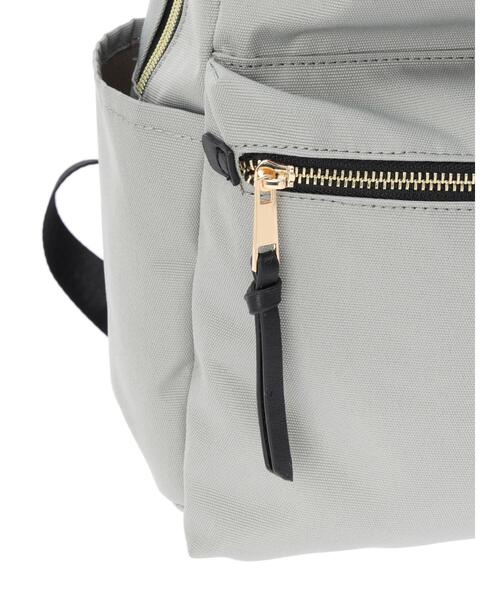 koe(コエ)の「10ポケットデイパック*(バックパック/リュック・レディース・ライトグレー/ブラック/ネイビー/オレンジ・FREE)」の11枚目の写真