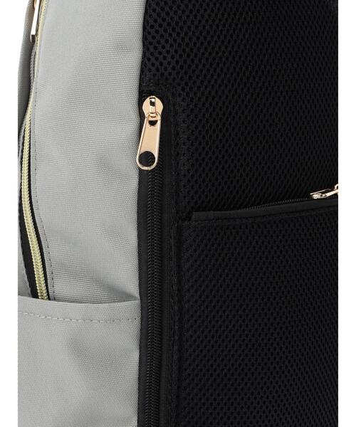 koe(コエ)の「10ポケットデイパック*(バックパック/リュック・レディース・ライトグレー/ブラック/ネイビー/オレンジ・FREE)」の9枚目の写真