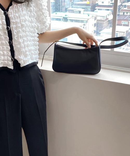 by muni:r（バイ ムニール）の「デイリースクエアミニショルダーバッグ（ショルダーバッグ・レディース・ブラック/イエロー/アイボリー/ピンクベージュ・ONE SIZE）」の19枚目の写真