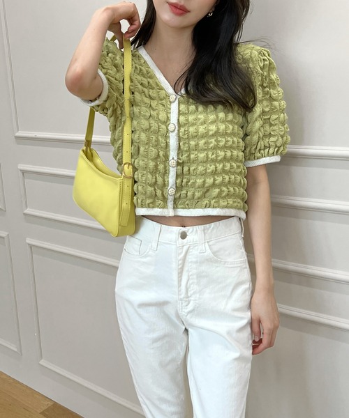 by muni:r（バイ ムニール）の「デイリースクエアミニショルダーバッグ（ショルダーバッグ・レディース・ブラック/イエロー/アイボリー/ピンクベージュ・ONE SIZE）」の20枚目の写真