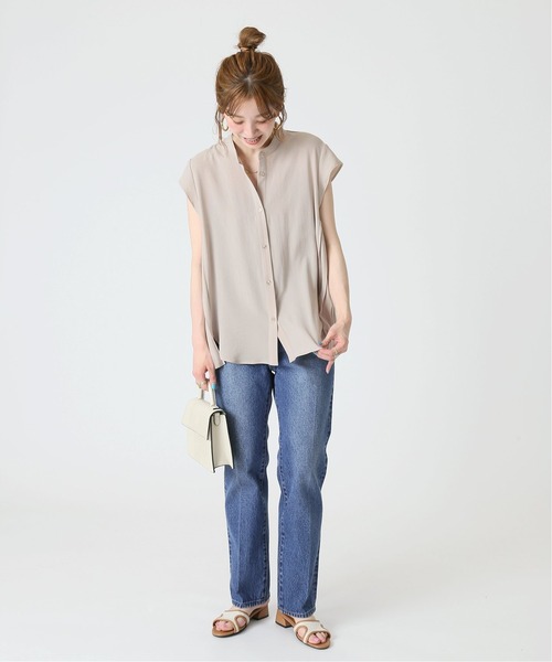 B.C STOCK（ベーセーストック）の「ジョーゼットサイドプリーツブラウス（シャツ/ブラウス・レディース・ホワイト/ベージュ/グレー・FREE）」の16枚目の写真