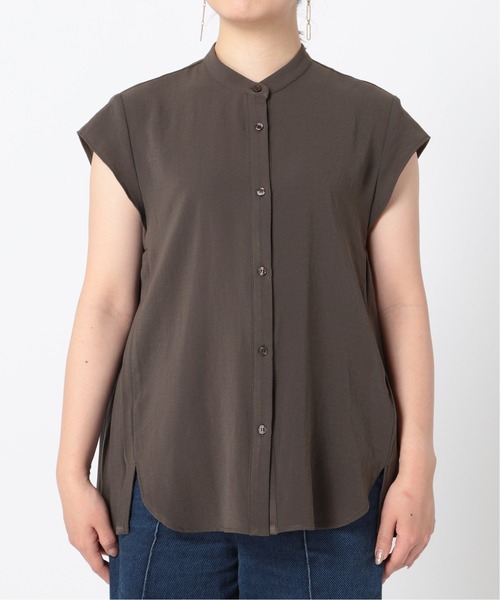 B.C STOCK（ベーセーストック）の「ジョーゼットサイドプリーツブラウス（シャツ/ブラウス・レディース・ホワイト/ベージュ/グレー・FREE）」の20枚目の写真