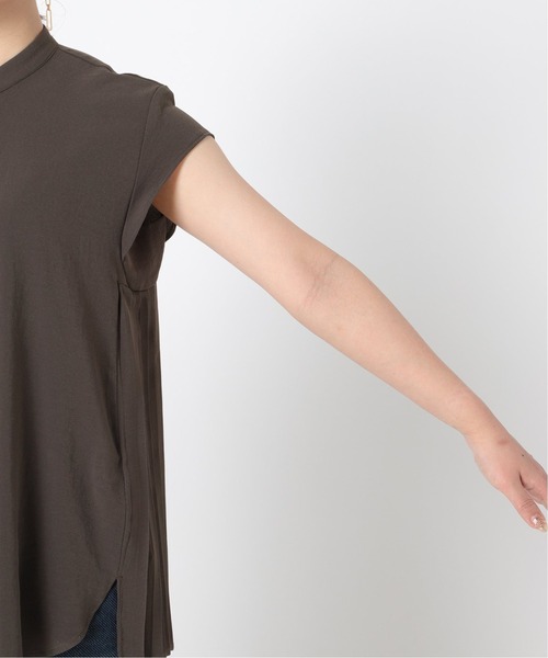 B.C STOCK（ベーセーストック）の「ジョーゼットサイドプリーツブラウス（シャツ/ブラウス・レディース・ホワイト/ベージュ/グレー・FREE）」の10枚目の写真