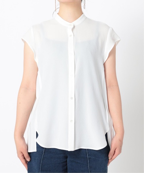 B.C STOCK（ベーセーストック）の「ジョーゼットサイドプリーツブラウス（シャツ/ブラウス・レディース・ホワイト/ベージュ/グレー・FREE）」の14枚目の写真