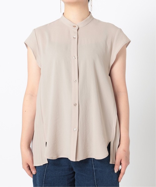 B.C STOCK（ベーセーストック）の「ジョーゼットサイドプリーツブラウス（シャツ/ブラウス・レディース・ホワイト/ベージュ/グレー・FREE）」の11枚目の写真