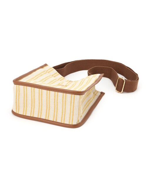 DRESKIP（ドレスキップ）の「◆【Lee別注】ストライプスクエアショルダーバッグ（ショルダーバッグ・レディース・ブラック系2/イエロー系2/ベージュ系2・00）」の8枚目の写真