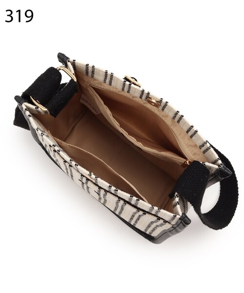 DRESKIP（ドレスキップ）の「◆【Lee別注】ストライプスクエアショルダーバッグ（ショルダーバッグ・レディース・ブラック系2/イエロー系2/ベージュ系2・00）」の14枚目の写真