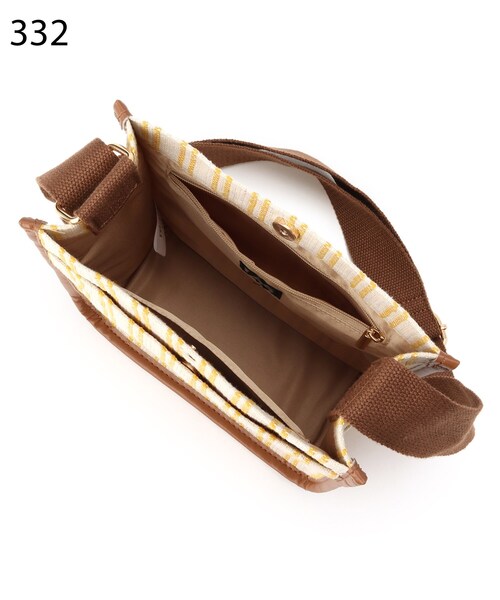 DRESKIP（ドレスキップ）の「◆【Lee別注】ストライプスクエアショルダーバッグ（ショルダーバッグ・レディース・ブラック系2/イエロー系2/ベージュ系2・00）」の5枚目の写真