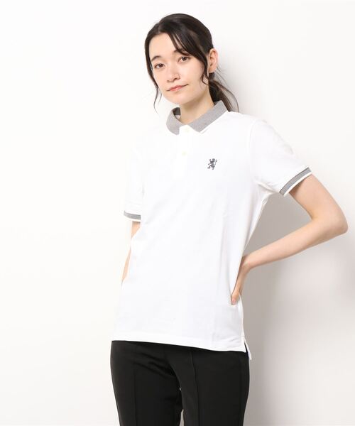 GIORDANO（ジョルダーノ）の「[GIORDANO] スーモールライオン刺繍半袖ポロシャツ (ユニセックス)（ポロシャツ・レディース・ホワイト系その他2/ライトピンク/ダークグレー/ベージュ・SMALL/MEDIUM/LARGE/X-LARGE）」の17枚目の写真