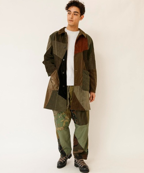 Johnbull（ジョンブル）の「【rebear by Johnbull】コーデュロイパッチワークコート（その他アウター・メンズ・ベージュ/ブラック/オリーブ・FREE）」の3枚目の写真