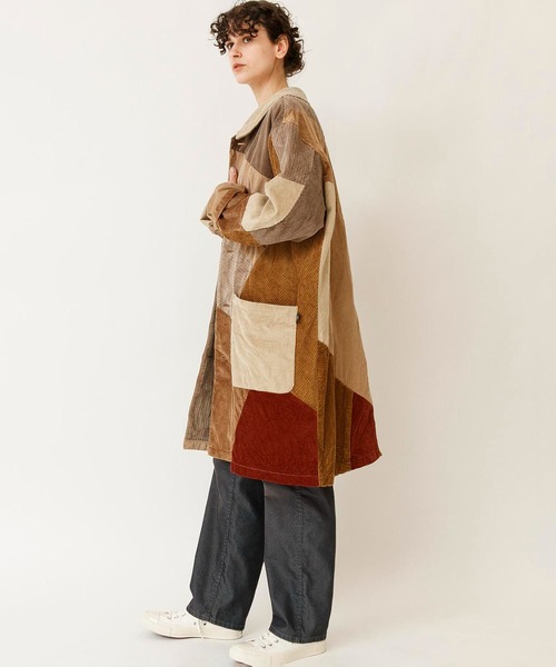 Johnbull（ジョンブル）の「【rebear by Johnbull】コーデュロイパッチワークコート（その他アウター・メンズ・ベージュ/ブラック/オリーブ・FREE）」の11枚目の写真