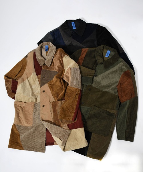 Johnbull（ジョンブル）の「【rebear by Johnbull】コーデュロイパッチワークコート（その他アウター・メンズ・ベージュ/ブラック/オリーブ・FREE）」の14枚目の写真