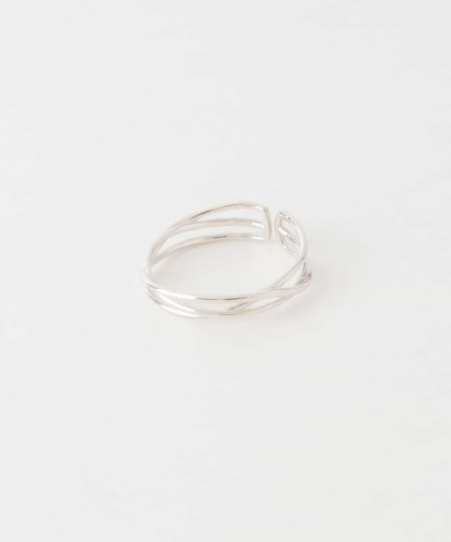 SMELLY（スメリー）の「silver925ラインクロスオープンリング（リング・レディース・シルバー/ゴールド・-）」の13枚目の写真