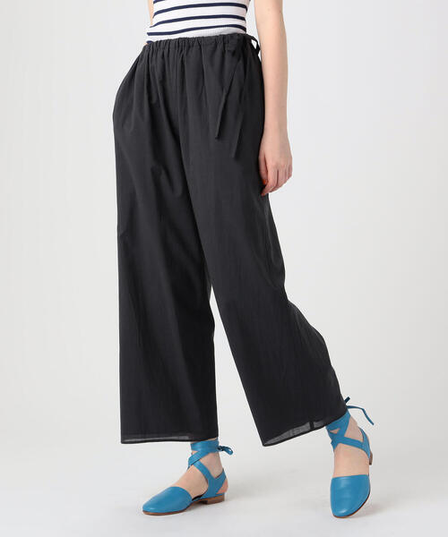 TOMORROWLAND （トゥモローランド）の「インドコットン ギャザーワイドパンツ（その他パンツ・レディース・チャコールグレー/バイオレット・36/32）」の12枚目の写真