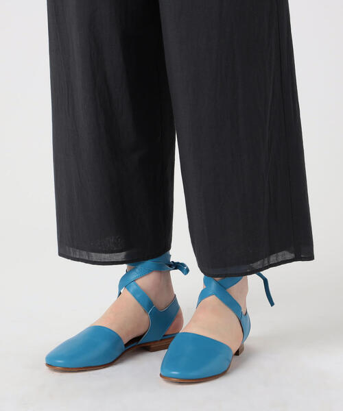 TOMORROWLAND （トゥモローランド）の「インドコットン ギャザーワイドパンツ（その他パンツ・レディース・チャコールグレー/バイオレット・36/32）」の13枚目の写真