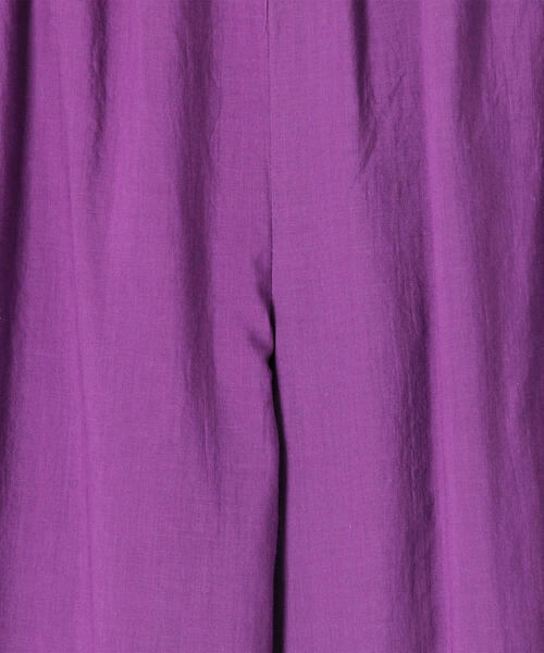 TOMORROWLAND （トゥモローランド）の「インドコットン ギャザーワイドパンツ（その他パンツ・レディース・チャコールグレー/バイオレット・36/32）」の15枚目の写真