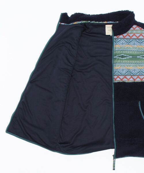 チチカカ(チチカカ)の「キカパッチボアベスト 【ユニセックス】(ベスト・メンズ・カーキ/ネイビー・MEDIUM/LARGE)」の4枚目の写真