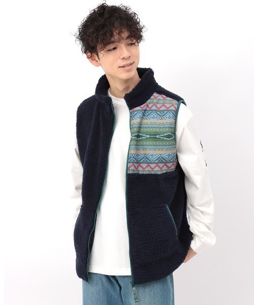 チチカカ(チチカカ)の「キカパッチボアベスト 【ユニセックス】(ベスト・メンズ・カーキ/ネイビー・MEDIUM/LARGE)」の11枚目の写真