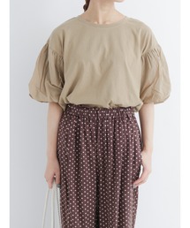 Samansa Mos2 | 袖バルーンTシャツ(Tシャツ/カットソー)