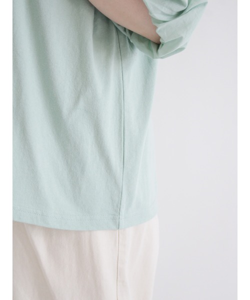 Samansa Mos2（サマンサ モスモス）の「袖バルーンTシャツ（Tシャツ/カットソー・レディース・ブラック/ベージュ/オフホワイト/ミント・ﾌﾘ-）」の16枚目の写真