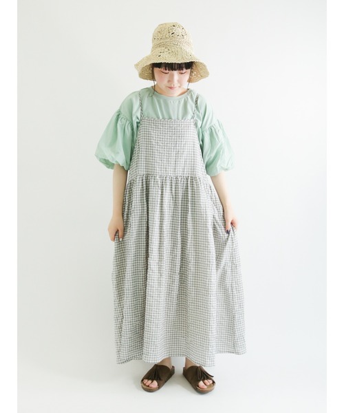 Samansa Mos2（サマンサ モスモス）の「袖バルーンTシャツ（Tシャツ/カットソー・レディース・ブラック/ベージュ/オフホワイト/ミント・ﾌﾘ-）」の6枚目の写真